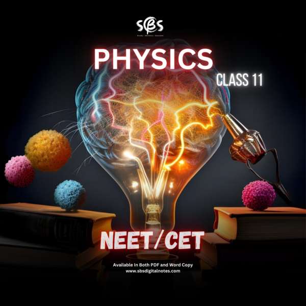 CLASS 11 Physics - NEET/CET Editable Format (MS Word)