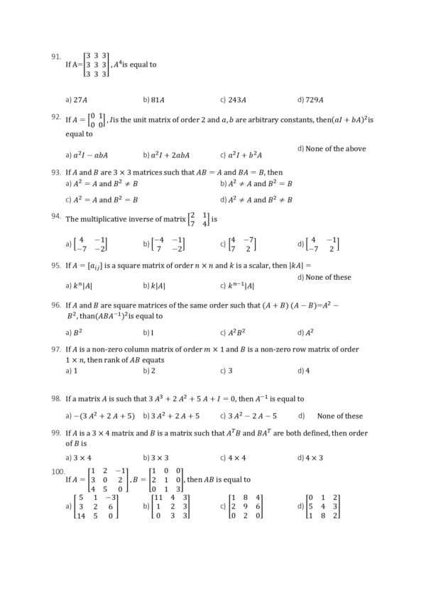 CLASS 11 and CLASS 12 Mathematics - CET/JEE Editable Format (MS Word) - Image 5