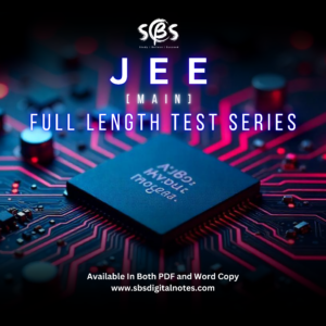 JEE Main MOCK TEST SERIES Editable Format (Word Format)- Total 5 Test Paper