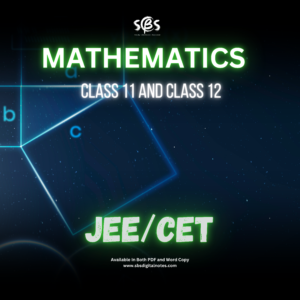 CLASS 11 and CLASS 12 Mathematics - CET/JEE Editable Format (MS Word)