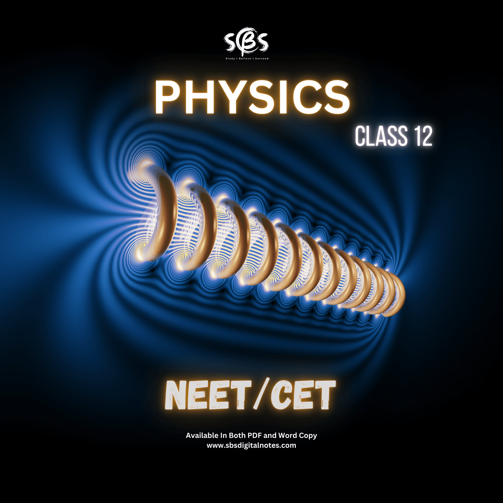 CLASS 12 Physics - NEET/CET Editable Format (MS Word)